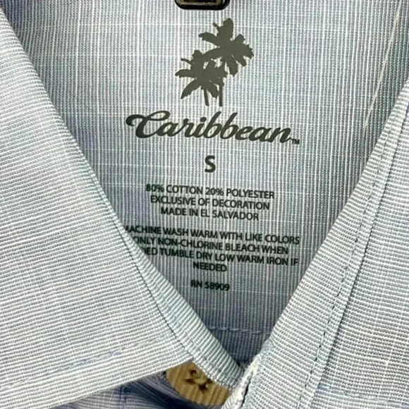 Light Blue Short Sleeve Shirt SMALL Mesh Lined Ventilation Men's NEW - Picture 3 of 9